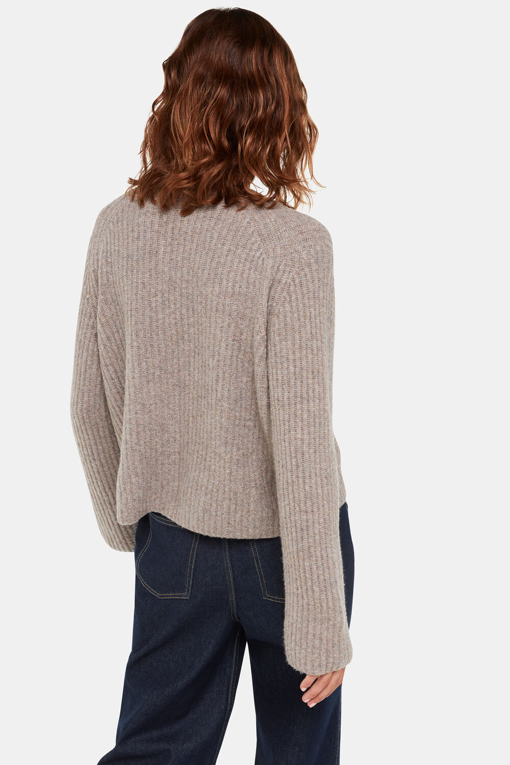 Wool Mix Rib Cardigan